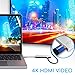 USB C Hub - 4K USB HDMI Adapter - SD Card Reader - 3 USB 3.0 Ports - Type C 3.1 Charging Port - USB C multi adapter for MacBook - Grey