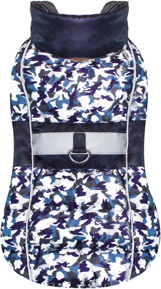 Croci Padded Jacket Tactics Cm.30-15g, Blue, 30 cm