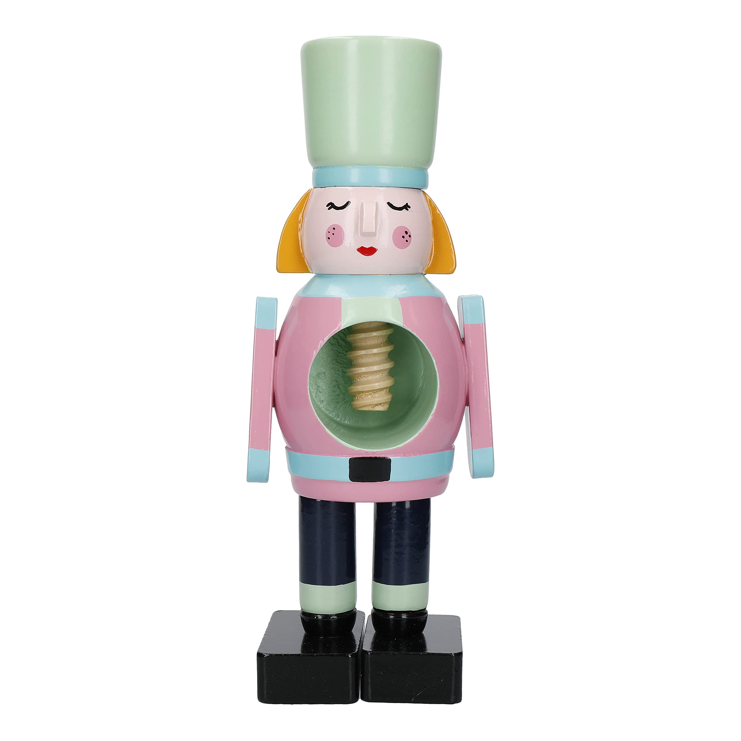 KitchenCraft Nutcracker Collection Wooden Nut Cracker, Female, Gift Tagged, Wood, Mixed