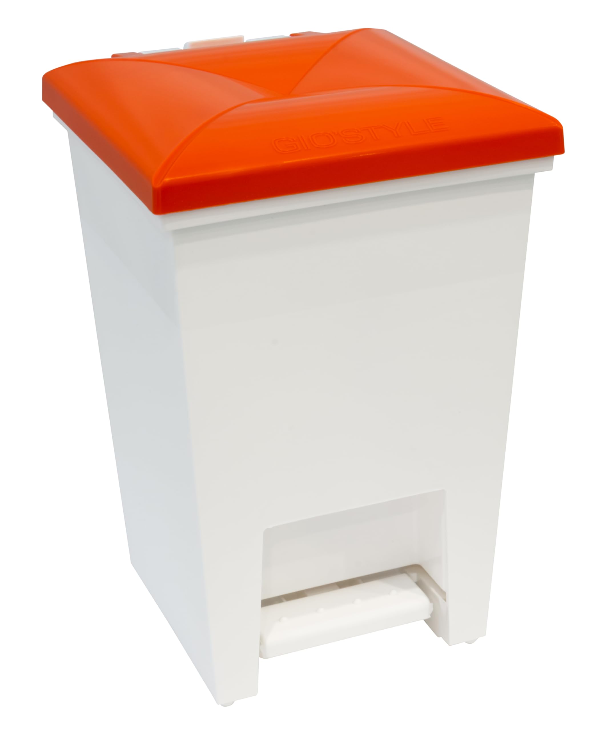 GIO'STYLE GioStyle Love Bin | Orange | Capacity 6 L | Equipped with Pedal | Made in Italy | Made of PP