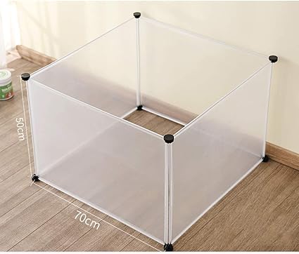 Cloture Pour Animaux Domestiques En Resine Pour Parc Pour Animaux De Compagnie Pour Animaux Domestiques De Petite Taille Chiot Chaton Lapin Lapin Cobaye Cage De Cloture Interieur Et Exterieur Amazon Fr Cuisine