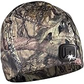 POWERCAP LED Hat Light 150 Lumens Rechargeable Fleece Beanie with Bright Built-in Headlamp Waterproof LED Warm One Size Cap