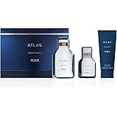 TUMI ATLAS [00:00 GMT] - Bold Cologne for Men with Citrus Fragrance Notes - 3.4 oz & 1.0 oz Eau de Parfum, 6.7 oz Body Wash