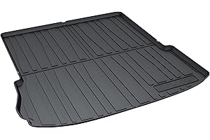 YQBRAND Explorer Cargo Liner - All-Weather Cargo Mats Compatible with Ford Explorer 2011-2019 Models，3D Custom-Fit Waterproof Non-Slip Durable Odorless TPO High-Raised Edge Trunk Tray Floor Mat