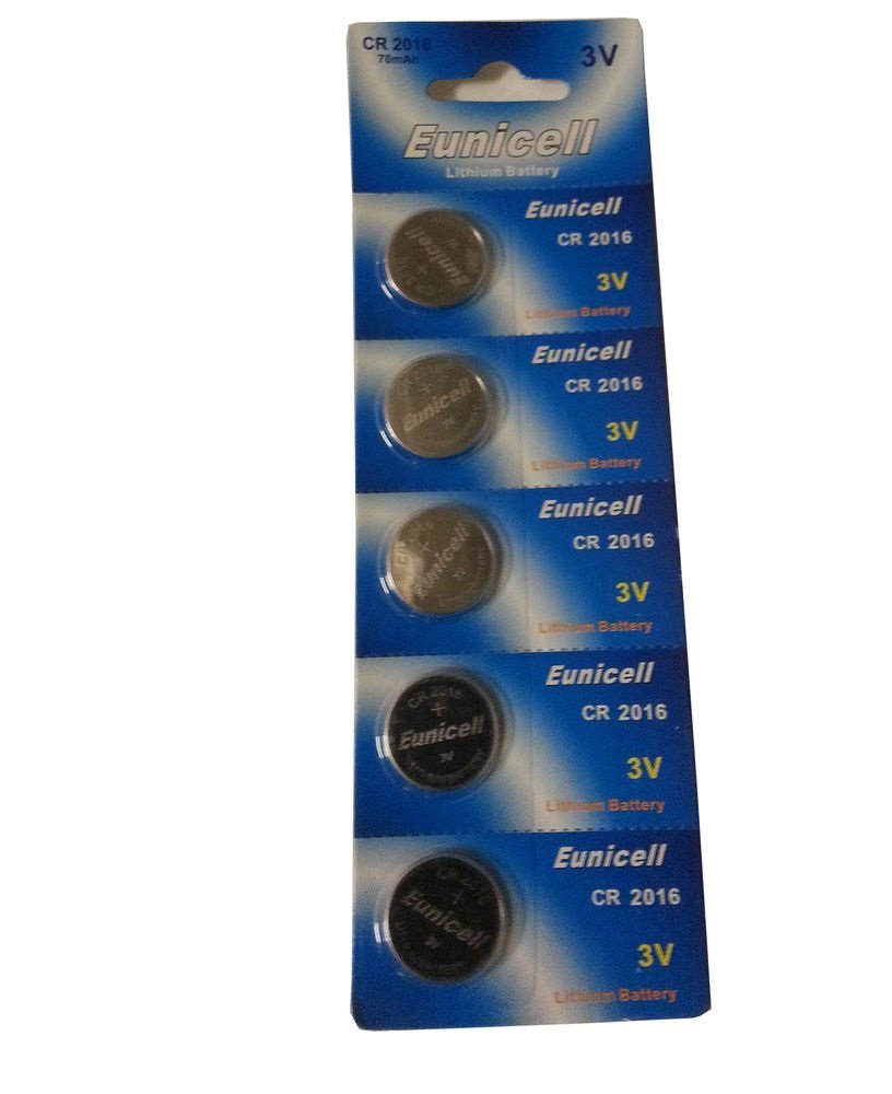 Pack de 5 Piles Bouton Lithium CR2016 CR 2016 3V