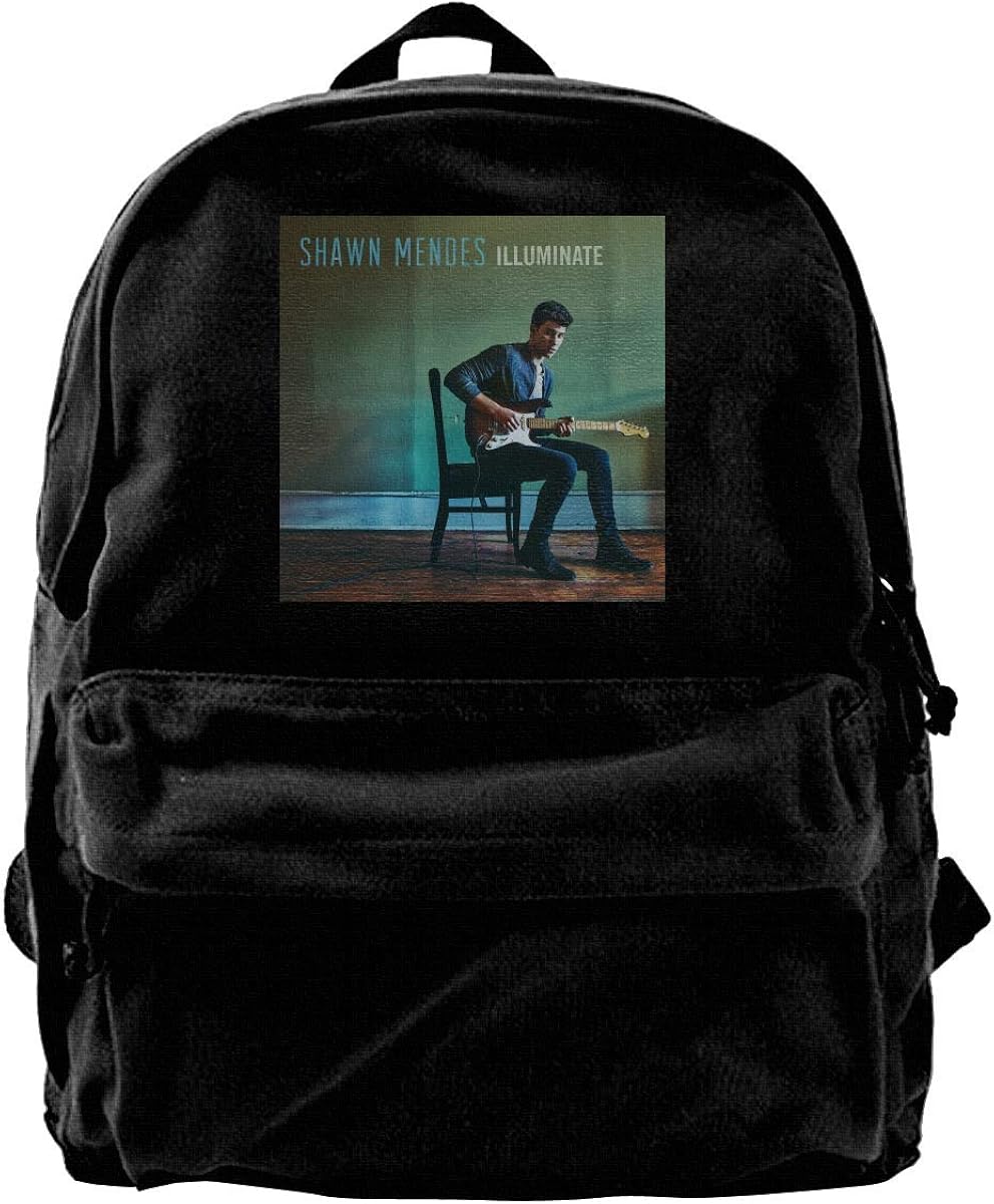 Canvas Backpack Shawn Mendes Illuminate Rucksack Gym Hiking Laptop Shoulder Bag Daypack For Men Women Amazon Co Uk Shoes Bags