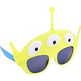 Sun-Staches Official Disney Toy Story Sunglasses | Woody, Buzz or Forky Costume Accessory Mask