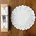 144-Pcs White Round Lace Paper Doilies Cake Packaging Paper Pad and Box Liner DIY Doily Banners Wedding Tableware Decoration 10.5 Inch 8.5 Inch and 6.5 Inch by Kachabros