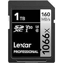 Amazon.com: Lexar 1TB Professional 1066x SDXC Memory Card 