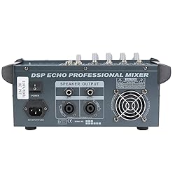TC-Home Power Mixer Professional 4 Channel with USB