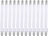nuoshen 12Pcs Adjustable Bed Sheet Grippers Clips, Elastic Fasteners view 2