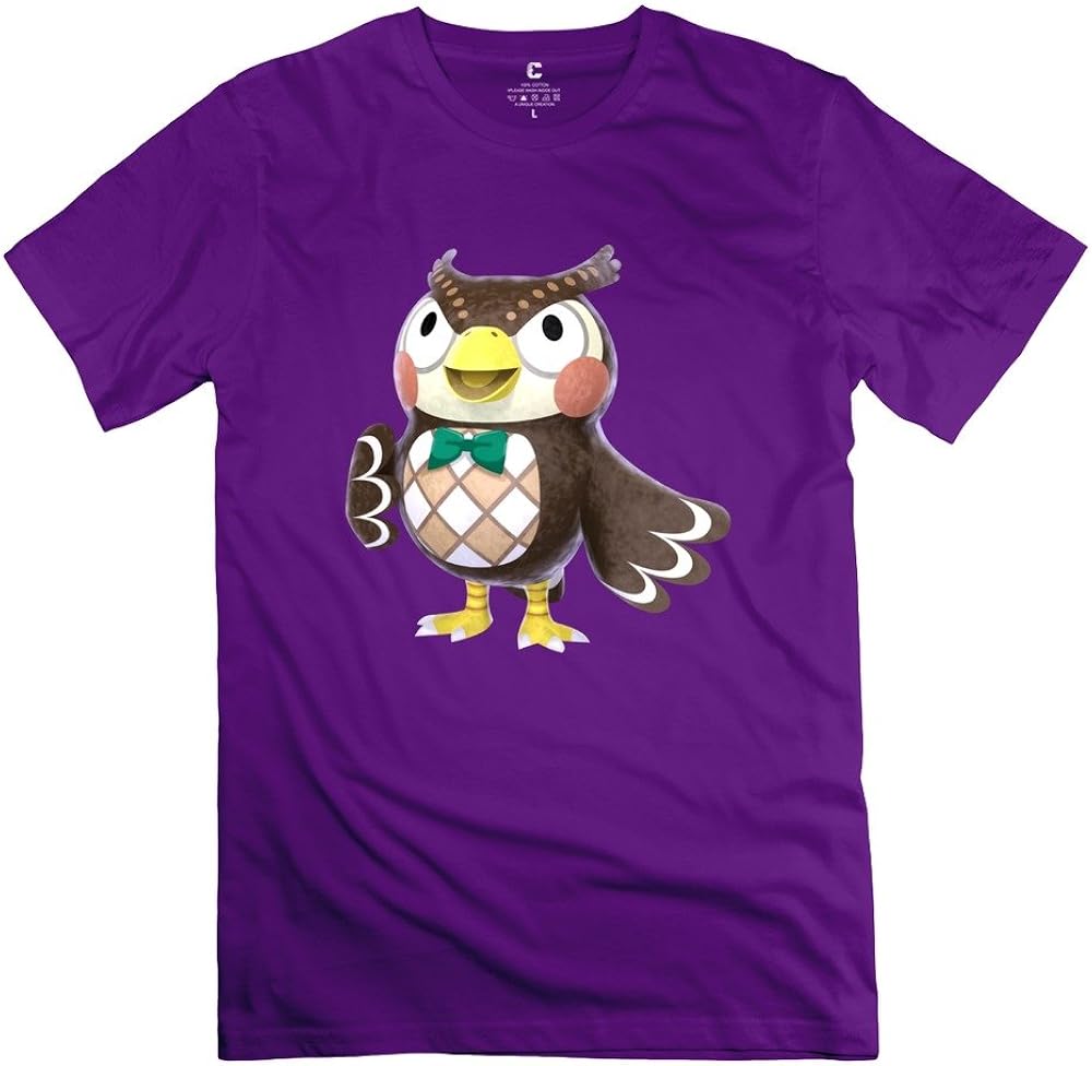 Male Blathers Animal Crossing New Leaf Design Causal Natural T-Shirts By Mjensen