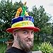 Home-X Plush Happy Birthday Cake Hat (Multi-Color)