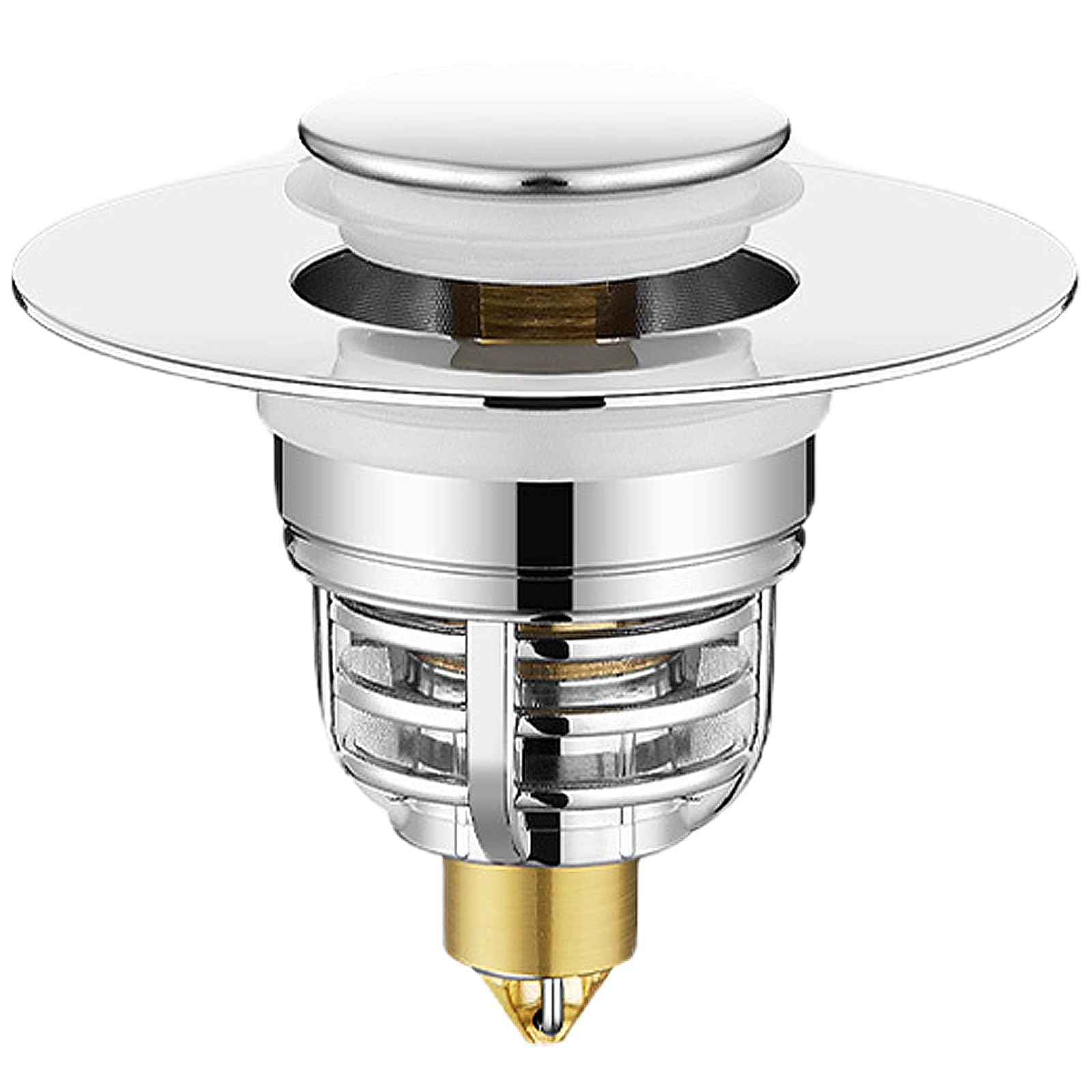 1 pcs Sink Plug Replacement, Pop up basin plugs,Universal sink stopper, Stainless Steel Drain for Kitchen and Bathroom,Bath,Basin