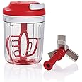 Tupperware Turbo Chef Herb Smart Chopper 730ml / 24.6 OZ (Red)