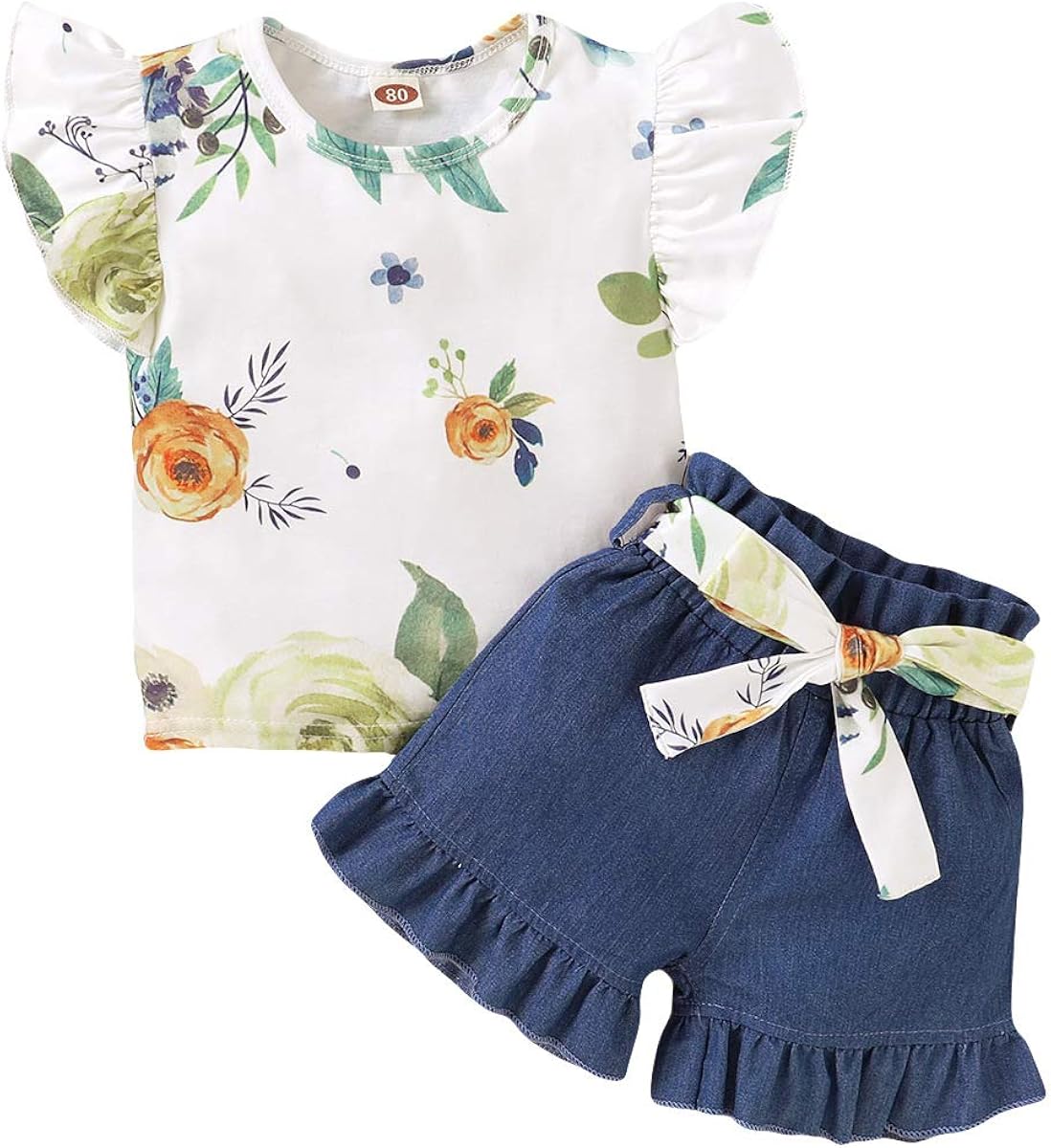 ZTFYKLIN Kinder Trainingsanzug Mädchen - Sweatshirt & Hose Set Mit Letter Print | Gr. 92-104