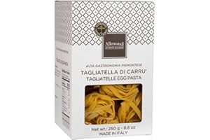 Ritrovo Selections Taglitelle Egg Pasta Nests by Allemandi - Made in Italy - Italian Pasta with Farm Fresh Cage-Free Eggs, 250g