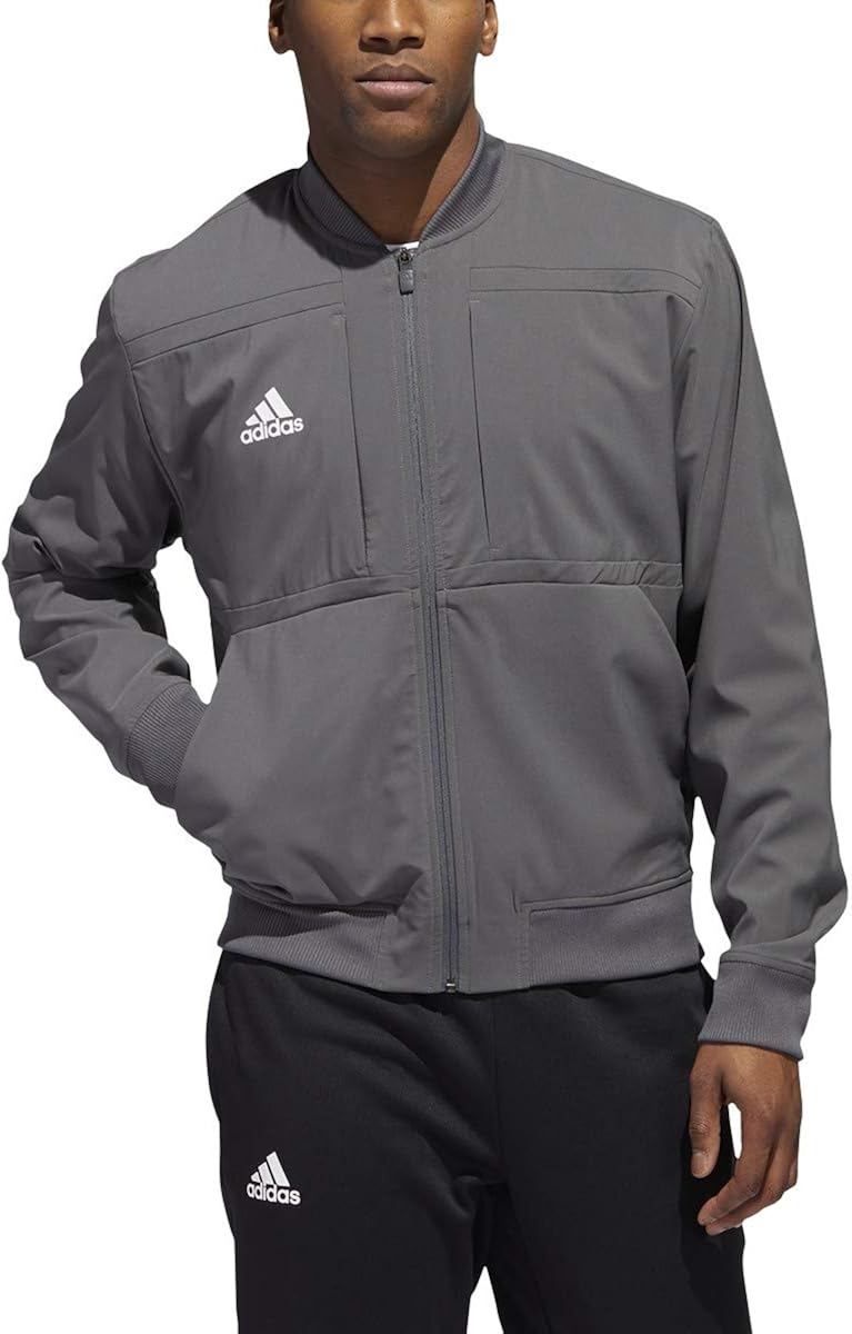 adidas Urban Bomber Jacket Men's Casual M Grey/White Amazon.fr