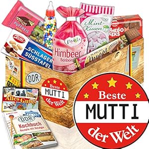 Geschenkset DDR Süßigkeiten / Beste Mutti der Welt / DDR Produkte / DDR Box