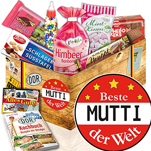 Geschenkset DDR Süßigkeiten / Beste Mutti der Welt / DDR Produkte / DDR Box