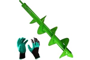 16"x4" Strong Auger Spiral Drill Bit for Planting, Garden Drill Planter Post Hole Digger, Used to Dirt/Hard Soil/Clay for 3/8