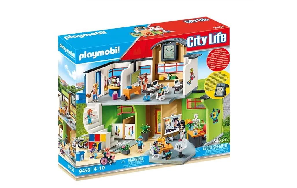 Playmobil 9453 Ecole Aménagée- City Life- L'École- Ecole Enfants