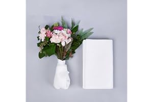 BBJ WRAPS Flower Water Absorbent Cotton, Floral Water Tube Replacement, 11.8 X118 inch