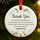 Thank You Gifts Christmas Ornaments for Women Mom Friends Bestie, Appreciation Gifts Ornaments for Nurse Teacher Mentor Boss Coworkers Manager