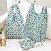 Shopping Bags Set of 3, Aiduy Reusable Grocery Bags Foldable Grocery Totes Ripstop Polyester Washable Durable and Portable