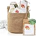 The Cottage Greenhouse Spa Bath Gift Basket includes Bubble Bath, Sea Salt Scrub, Body Lotion, Hand Cream & 2 Towels