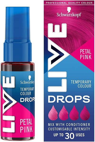 Schwarzkopf LIVE Colour Drops Petal Pink 30 ml - Semi-Permanent Vegan Dye