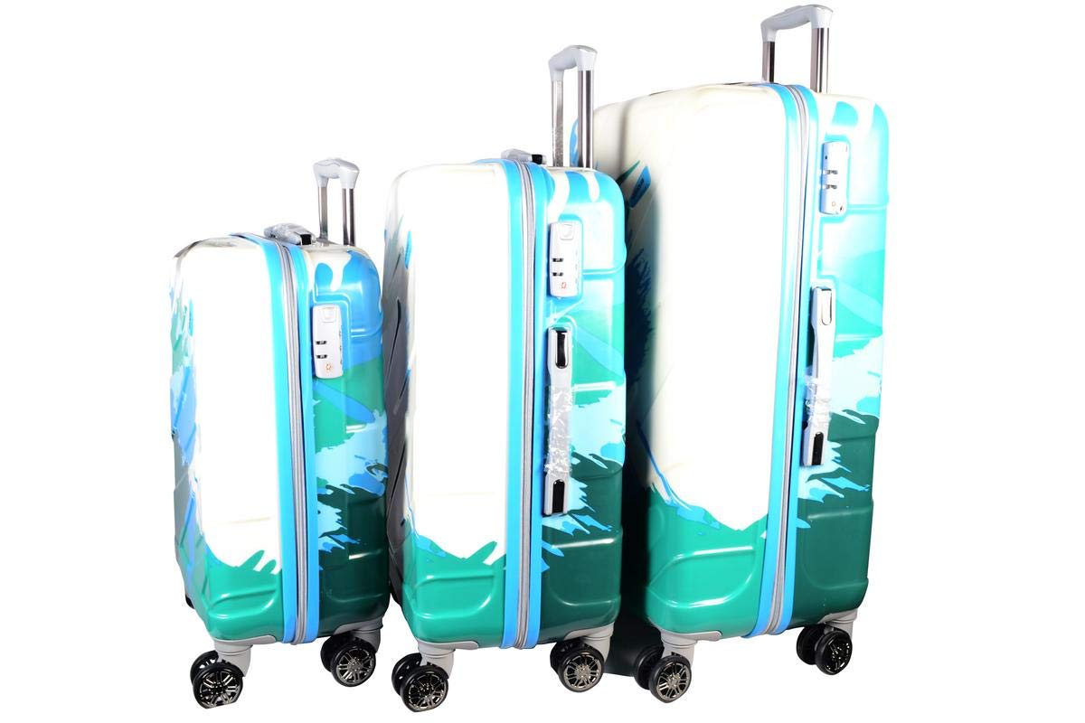 sky bag white and blue trolley