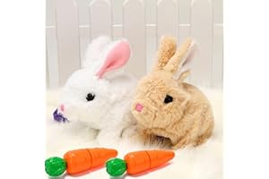 mugroxa Bunny - My Realistic Bunny Toy, Interactive Bunny Realistic Bunny - Jumping, Twitching, and Shaking Ears, Bunny Realistic Bunny Toy, Bunny Realistic Bunny, Realistic Bunny Toys