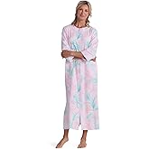 Miss Elaine Women's Interlock Knit Robe, Long Sleeves and Pockets, Front Zipper, Sleepwear and Loungewear