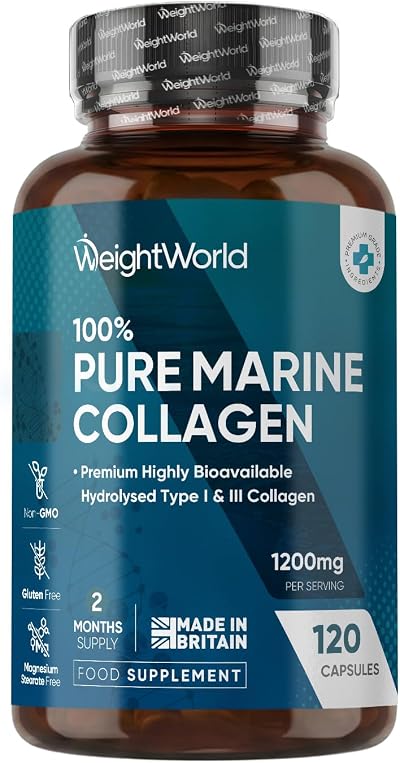 WeightWorld Pure Marine Collagen 1200mg 120 Caps Type 1 & 3 2 Months