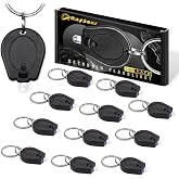 RaySoar 12 Pack Ultra Bright Mini LED Keychain Flashlight, Small Key Ring Flashlight, Portable LED Keychain Light