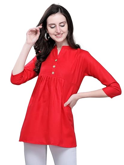 KANCHNAR Womens Dyed Cotton Top