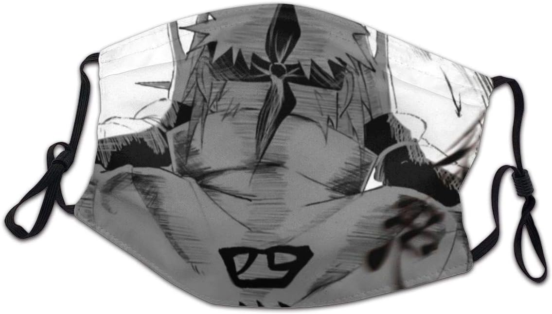 Soft Face Mask with M Shaped Nose Clip and Filter Pocket Reusable Breathable Mouth Masks for Kids Teens Outdoor Cycling Anime Naruto Minato Space¨CTime Ninjutsu Yellow Flash