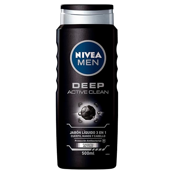NIVEA FOR MEN ACTIVE CLEAN BODY WASH – 16.9 OZ