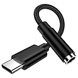 S25 Edge Plus Ultra S25+ Headphone Earphone Jack Adapter for Samsung Galaxy S25 Plus Ultra Edge S25+, Headset Earbud Adapter for S24 S23 S22 S21 S20 5G FE Ultra, USB C to 3.5mm Audio Adaptor