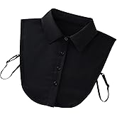 Verdusa Women's Fake Collar Detachable Dickey Collar Half Shirts Blouse