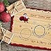Santa Cookie Plate - Christmas Decorations for Kids - Xmas Eve Santa Treat Board Wooden Tray Plate Platter Mat