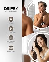 Dripex 600mm Round LED Bathroom Mirror with Demister IP44 view 3