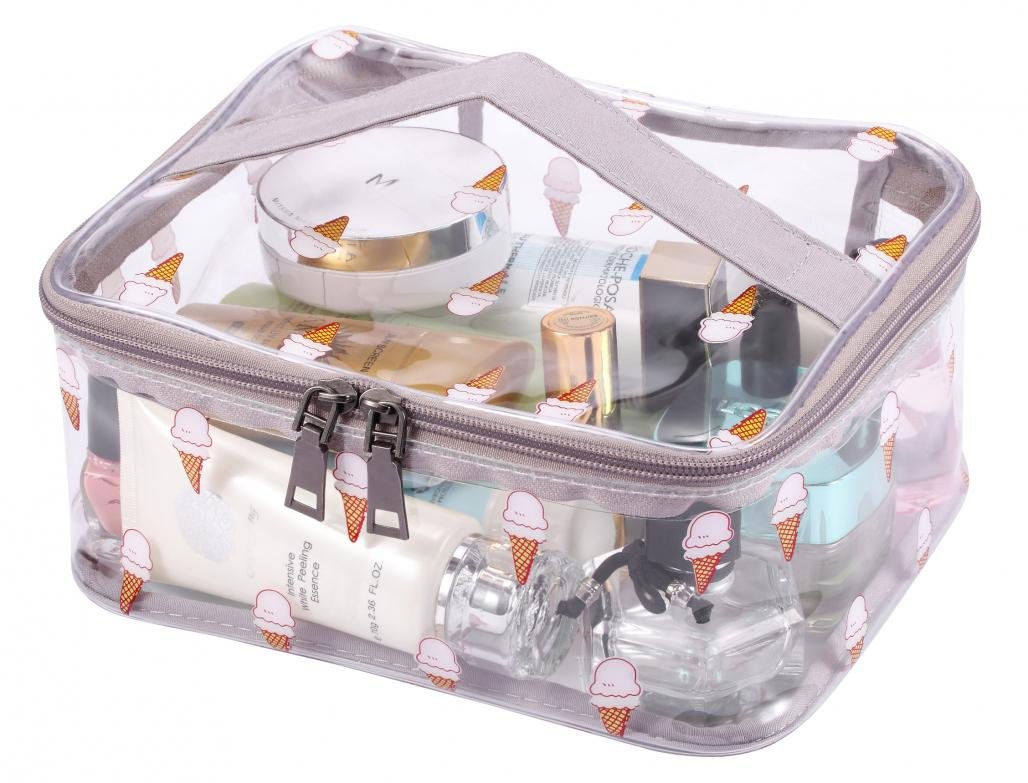 Clear Cosmetic Bag With Handles Literacy Basics