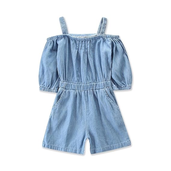 girls off the shoulder jumpsuit