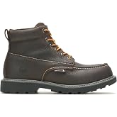Wolverine Men's 6 Floorhand Moc-Toe Steel Toe WP SR Boot | Steel Toe, Electrical Hazard, Slip Resistant, Waterproof, Oil Resistant