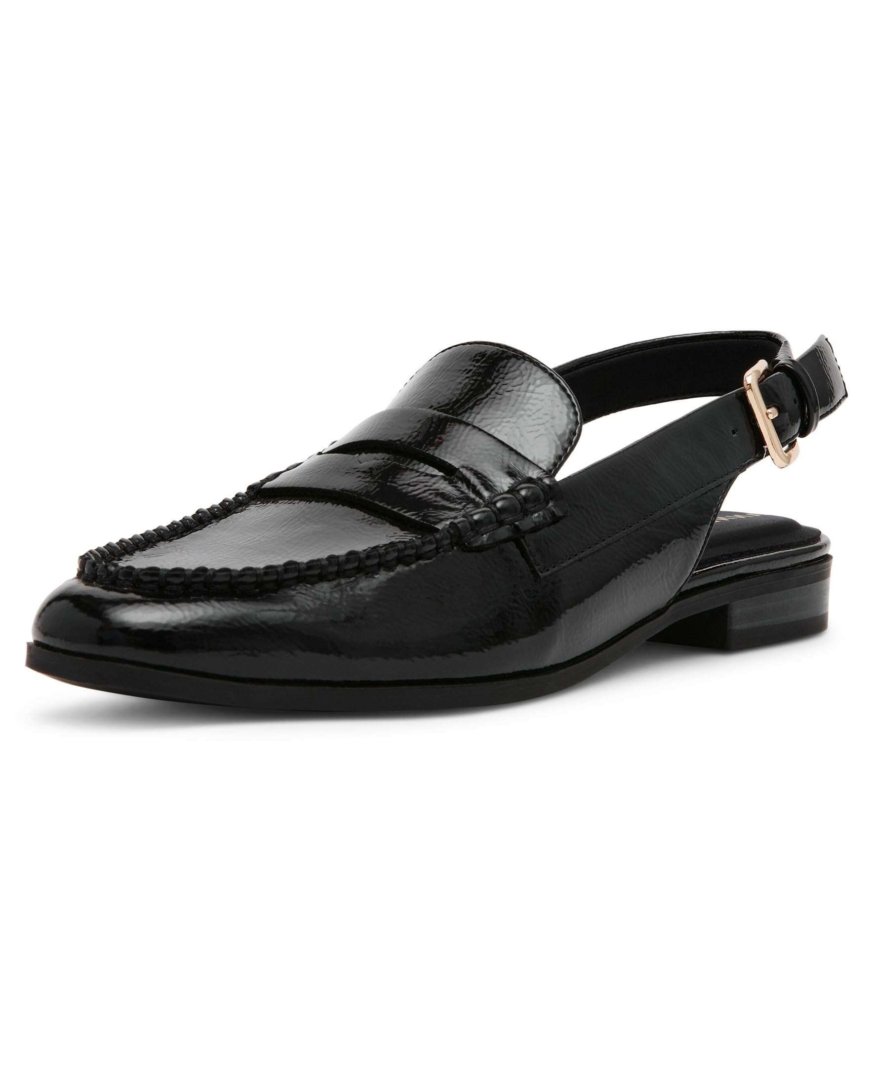 Anne Klein Women’s Birdie Sling Back Loafer, Black, 6.5