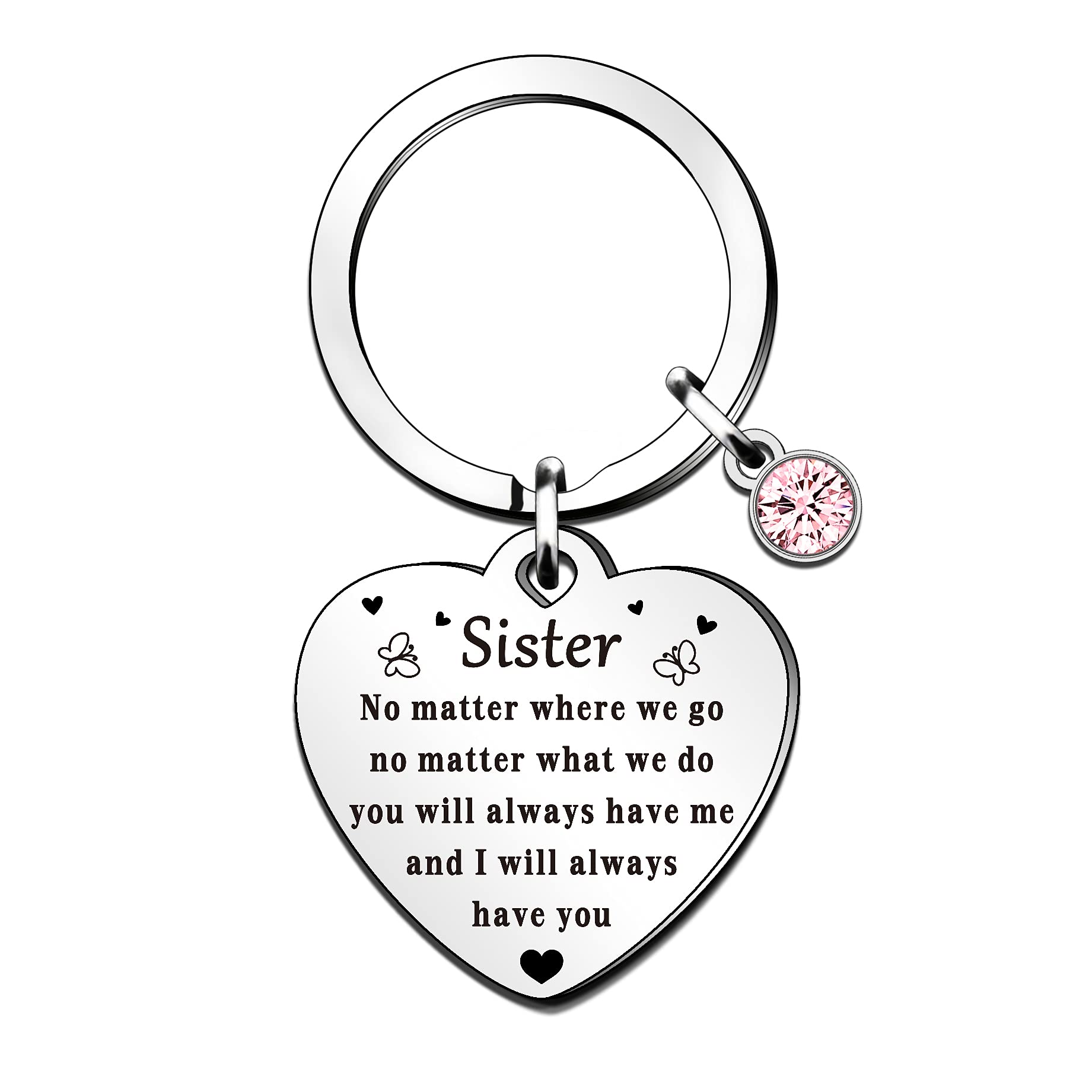 QMVMV Sister Gifts Sister Keyring for Women Girl Birthday Christmas Keychain Gift for Sister Best Friend