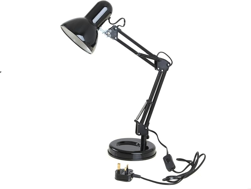 Homelife for easy living Swing Poise Desk Lamp 35W Black L945BK