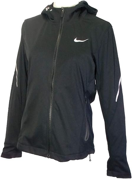 Amazon ナイキ Nike レディース ソフトシェル フーディ 黒 灰 M フィットネス トレーニング スウェット パーカー 通販